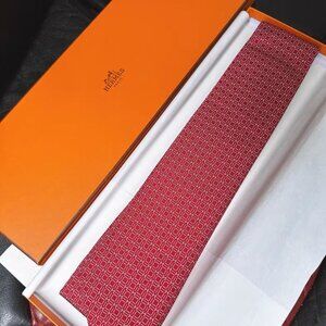 Red Textured Silk Tie Accessories